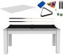 Billard convertible table 6 personnes Texas + plateaux dinatoires + pack accessoires Confort