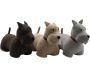 Bloc-porte en tissu Scottish terrier 22  x 13 x 22 cm (Lot de 3)