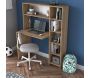 Bureau avec rangements en aggloméré Hope - HANAH HOME