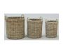 Cache-pots hauts en poelet (Lot de 3) - 6