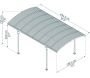 Carport en aluminium et polycarbonate Atlas - PAA-0414