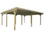 Carport en bois 2 emplacements 6x5 m Basic