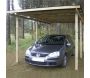 Carport en bois et panneaux ondulés 3x5 m Budget - GARDENAS