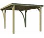 Carport en bois et panneaux ondulés 3x5 m Lido - 5