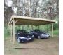 Carport double en bois Basic - GARDENAS