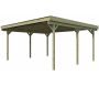 Carport double en bois Basic - 5