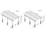 Carport spécial camping-car en aluminium et polycarbonate Alpine - PAA-0425