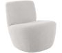 Chaise lounge en tissu bouclette Ada