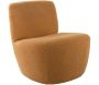 Chaise lounge en tissu bouclette Ada