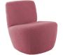 Chaise lounge en tissu bouclette Ada