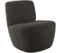 Chaise lounge en tissu bouclette Ada