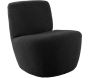 Chaise lounge en tissu bouclette Ada