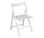 Chaise pliante en bois blanc