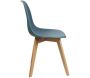 Chaise scandinave en hëtre et polypropylène (Lot de 2) - 5