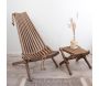 Chilienne en bois EcoChair avec coussin (Lot de 2) - ECOFURN