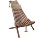 Chilienne en bois EcoChair avec coussin (Lot de 2) - ECO-0147