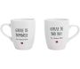 Coffret 2 mugs inscriptions humour