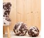 Coussin/pouf boule effet peau de vache - AUBRY GASPARD