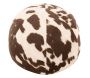 Coussin/pouf boule effet peau de vache