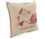 Coussin en lin et coton La vie de Chalet