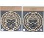 Décoration murale ronde Bouddha 40 cm en bois sculpté - SIL