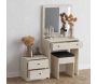 Ensemble coiffeuse avec miroir, petite commode et tabouret Nice - 5