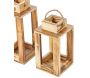 Ensemble de 2 lanternes en bois - 19,90