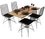 Ensemble table et 4 chaises Pure