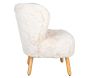 Fauteuil effet fourrure blanche - 6