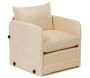 Fauteuil convertible en tissu Saga