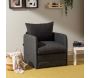 Fauteuil convertible en tissu Saga - 8