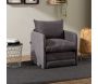 Fauteuil convertible en tissu Saga - 8