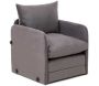 Fauteuil convertible en tissu Saga