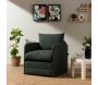 Fauteuil convertible en tissu Saga - 7