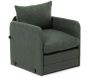 Fauteuil convertible en tissu Saga