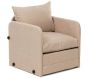 Fauteuil convertible en tissu Saga