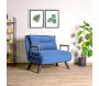 Fauteuil convertible en tissu Sando - HANAH HOME