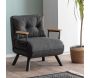 Fauteuil convertible en tissu Sando - HANAH HOME