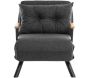 Fauteuil convertible en tissu Sando - 5