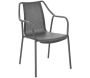 Fauteuil de jardin empilable en aluminium Bari