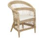 Fauteuil malawi en poelet et teck - outdoor