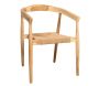 Fauteuil en teck naturel et jute