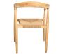 Fauteuil en teck naturel et jute - 5