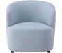 Fauteuil en tissus bleu Bobbo - VEN-0942