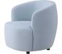 Fauteuil en tissus bleu Bobbo - 599