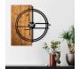 Horloge en bois et métal Clock - HANAH HOME