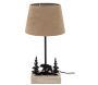 Lampe en métal et bois décor Forêt - AUB-6760