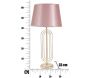 Lampe à poser en métal Krista 33 x 64 cm - MAU-0217