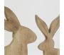 Décors lapins en manguier naturel (lot de 2) - AUB-6117