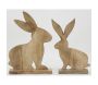 Décors lapins en manguier naturel (lot de 2) - 49,90